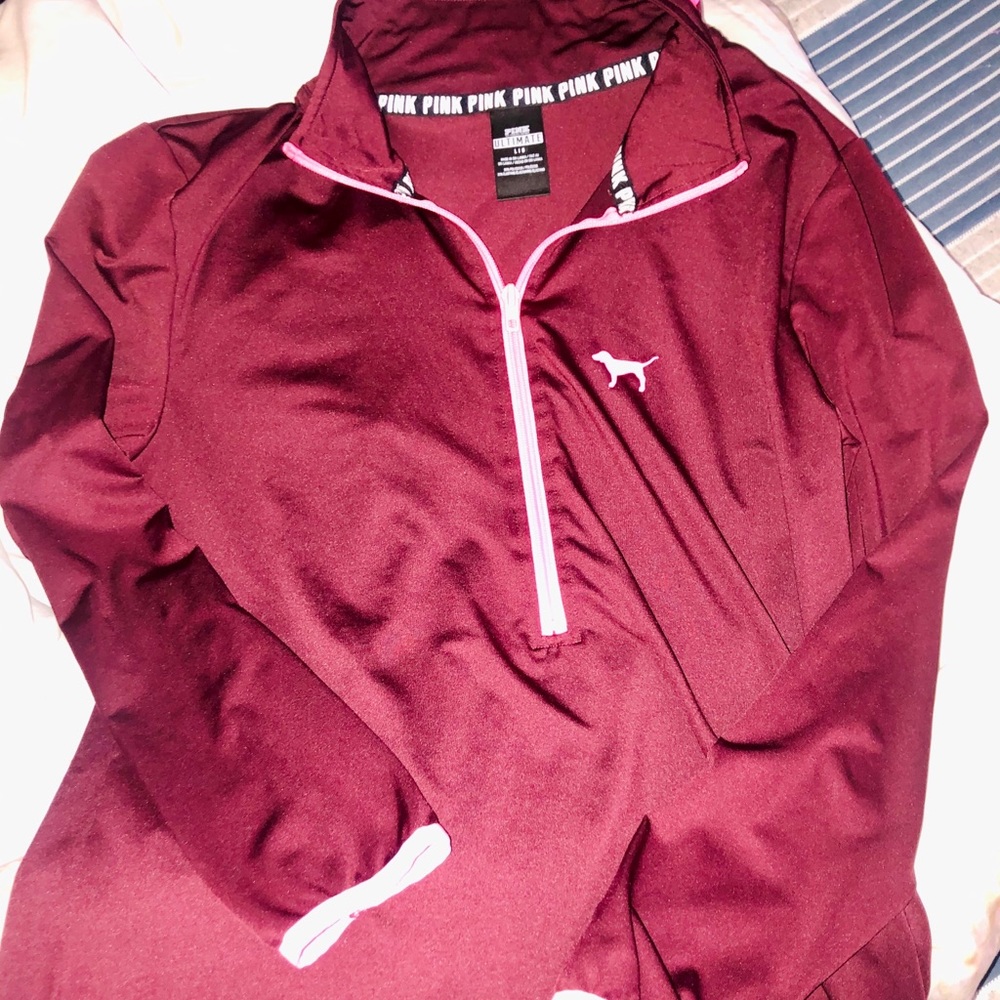 Brand new pink zip-up